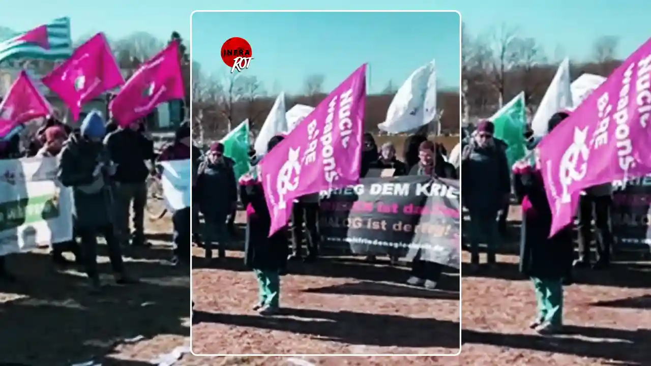 LIVE: Demo gegen Hochrüstung und Krieg vor dem Reichstag post image